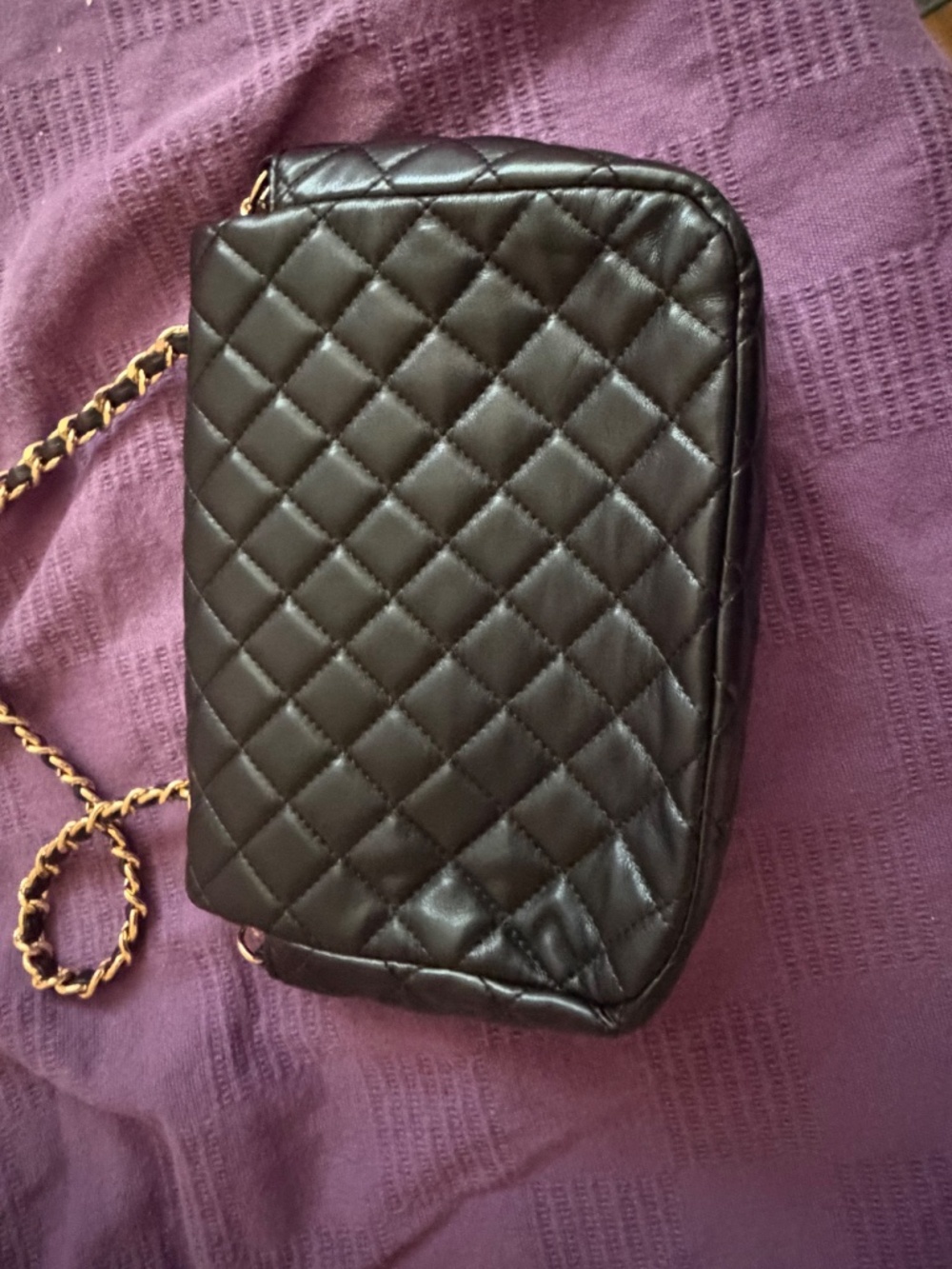 Quilted black bag - Picture 3 of 5